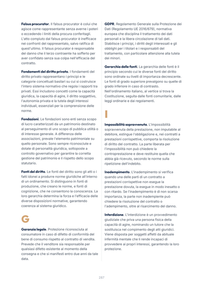 Lèssico · anteprima 10/10 — Glossario — Diritto privato (ed. 1.0)