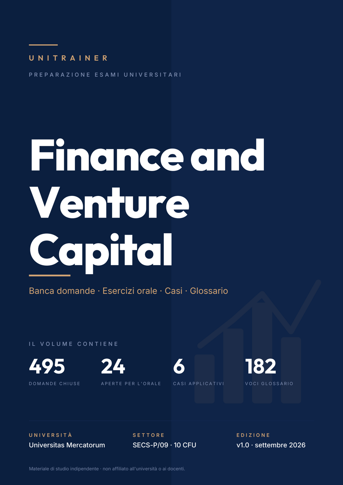 Lèssico · copertina di Finance and Venture Capital — L-18 Gestione d'Impresa — Mercatorum (ed. 1.0)