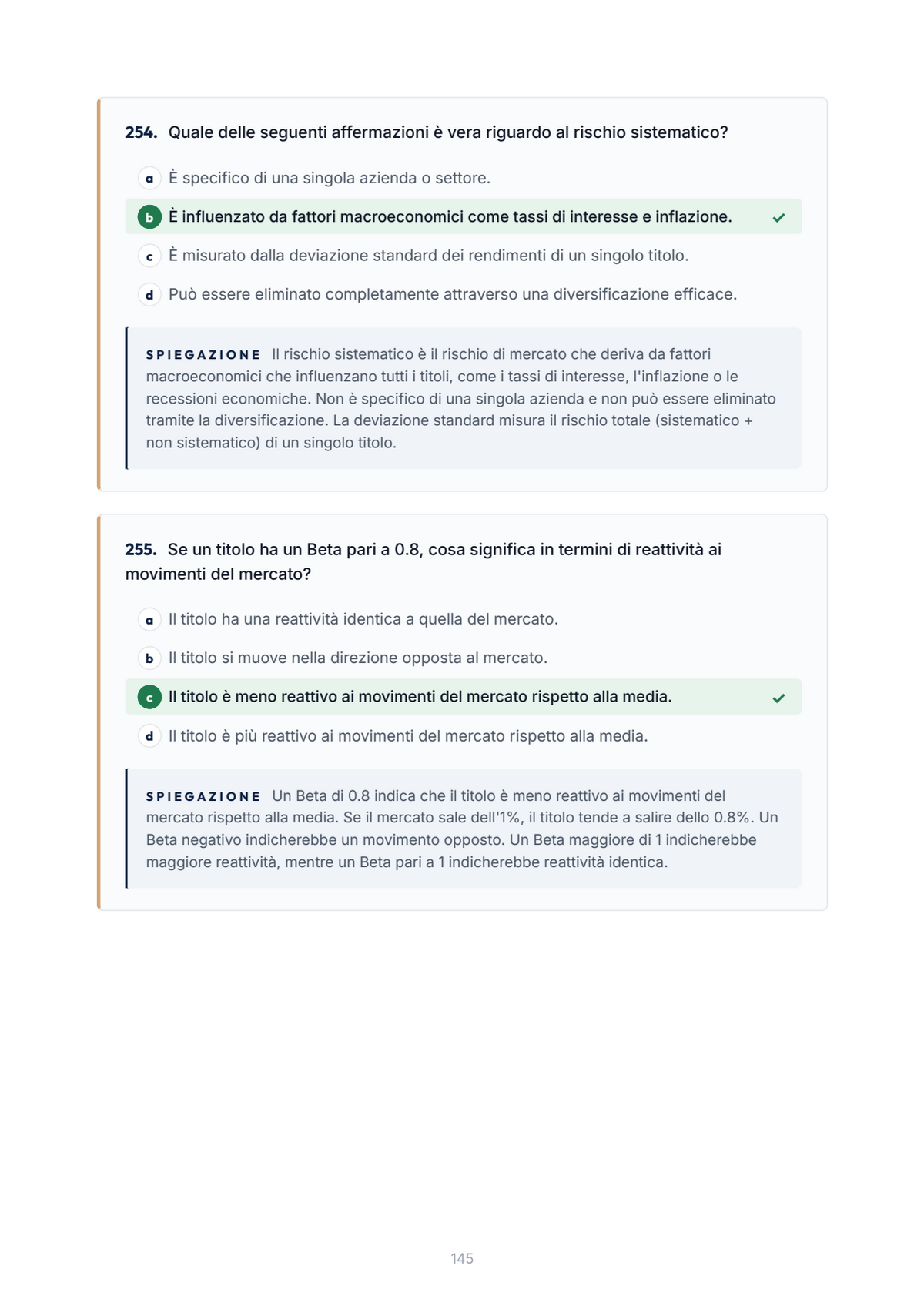 Lèssico · anteprima 6/10 — Banca domande — Finance and Venture Capital (ed. 1.0)