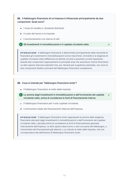 Lèssico · anteprima 5/10 — Banca domande — Finance and Venture Capital (ed. 1.0)