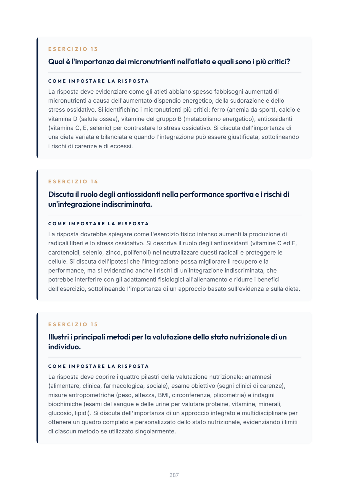 Lèssico · anteprima 8/10 — Esercizi per l'orale — Scienze tecniche dietetiche applicate (ed. 1.0)