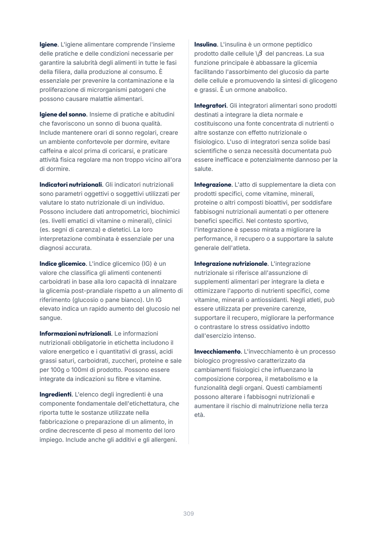 Lèssico · anteprima 10/10 — Glossario — Scienze tecniche dietetiche applicate (ed. 1.0)