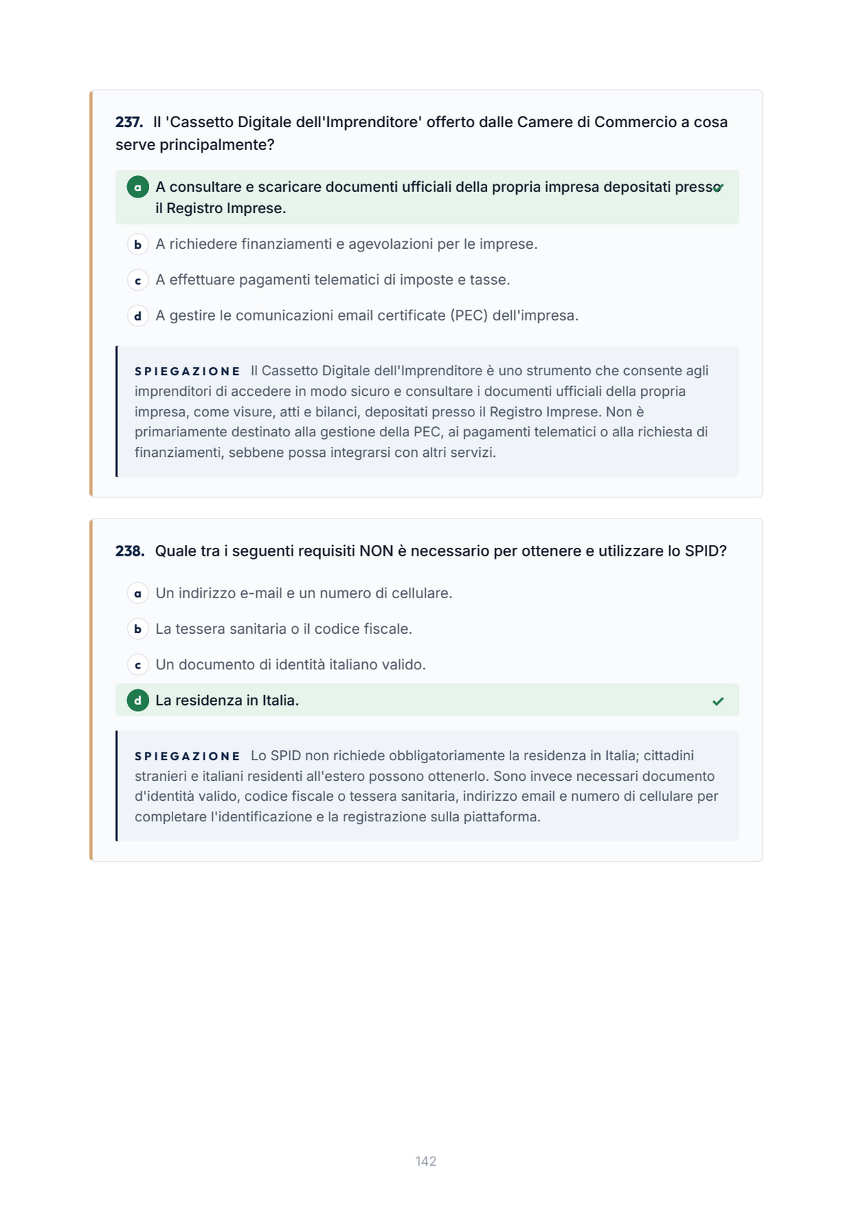 Lèssico · anteprima 6/10 — Banca domande — Comunicare e interagire con la pubblica amministrazione (ed. 1.0)