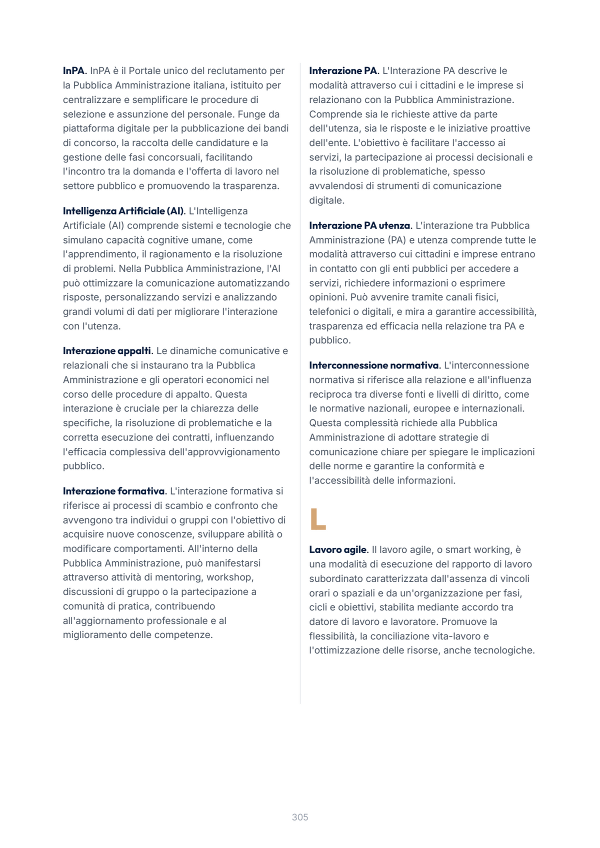 Lèssico · anteprima 10/10 — Glossario — Comunicare e interagire con la pubblica amministrazione (ed. 1.0)
