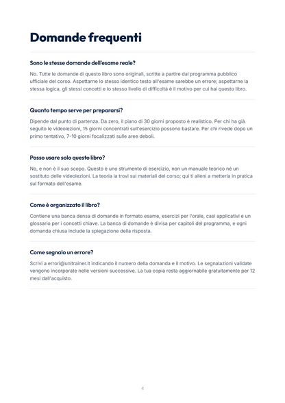 Lèssico · anteprima 3/10 — Domande frequenti — Psicologia delle emergenze (ed. 1.0)