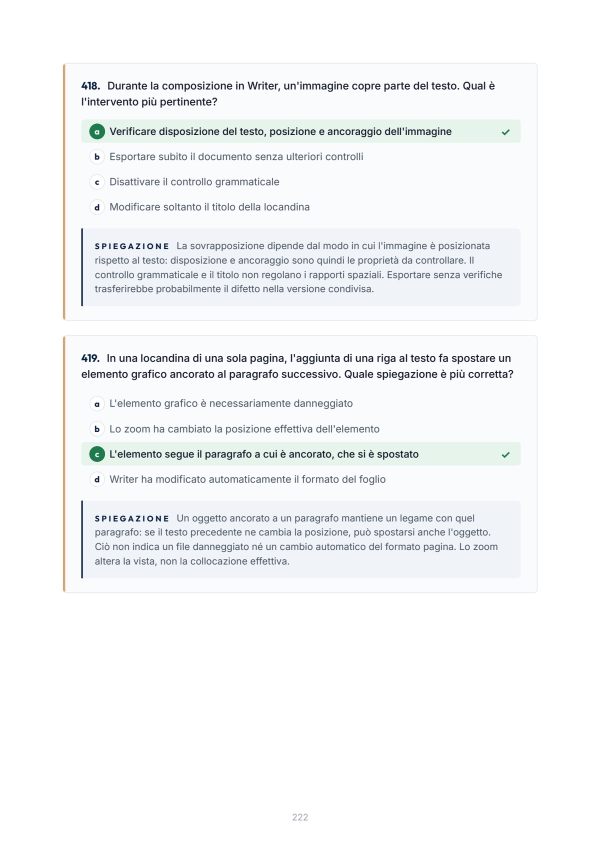 Lèssico · anteprima 7/10 — Banca domande — Abilità informatiche e telematiche (ed. 2.1)