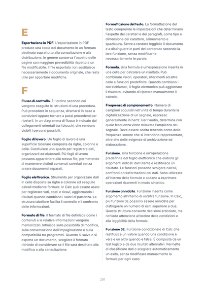 Lèssico · anteprima 10/10 — Glossario — Abilità informatiche e telematiche (ed. 2.1)