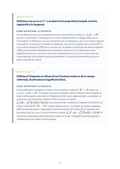 Lèssico · anteprima 8/10 — Esercizi per l'orale — Analisi Matematica II (ed. 1.0)
