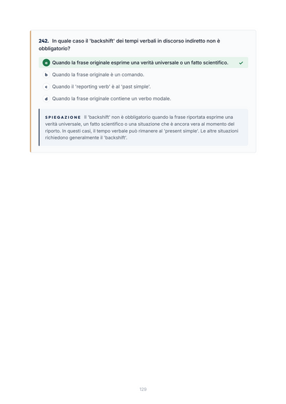 Lèssico · anteprima 6/10 — Banca domande — Lingua inglese (ed. 3.1)
