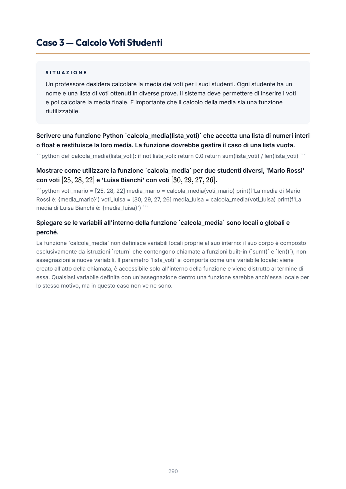 Lèssico · anteprima 9/10 — Casi applicativi — Programmazione Object Oriented (ed. 1.0)