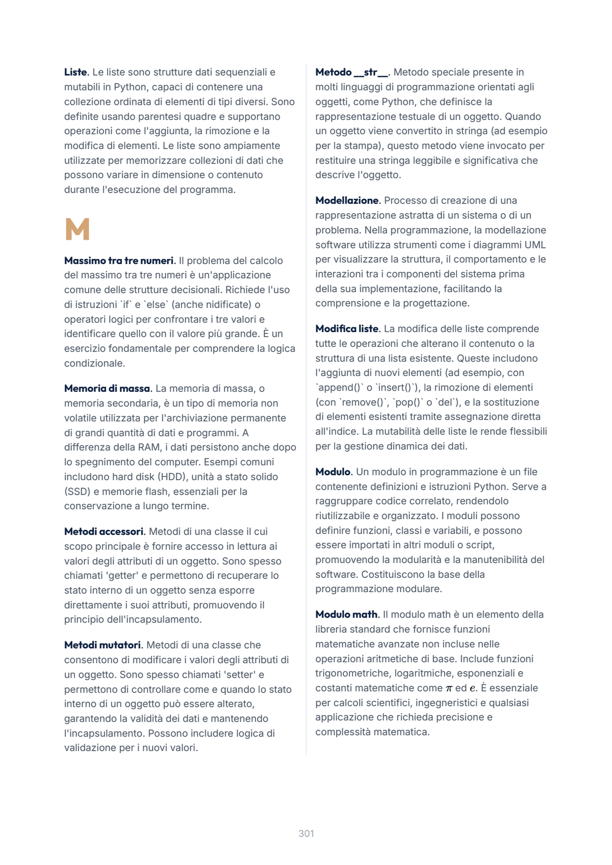 Lèssico · anteprima 10/10 — Glossario — Programmazione Object Oriented (ed. 1.0)