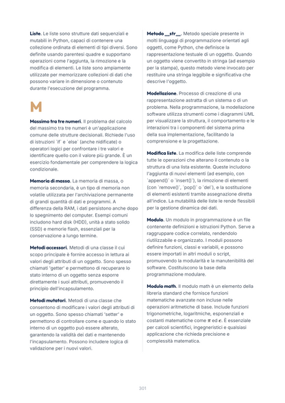 Lèssico · anteprima 10/10 — Glossario — Programmazione Object Oriented (ed. 1.0)