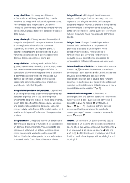 Lèssico · anteprima 10/10 — Glossario — Analisi matematica II (ed. 1.0)