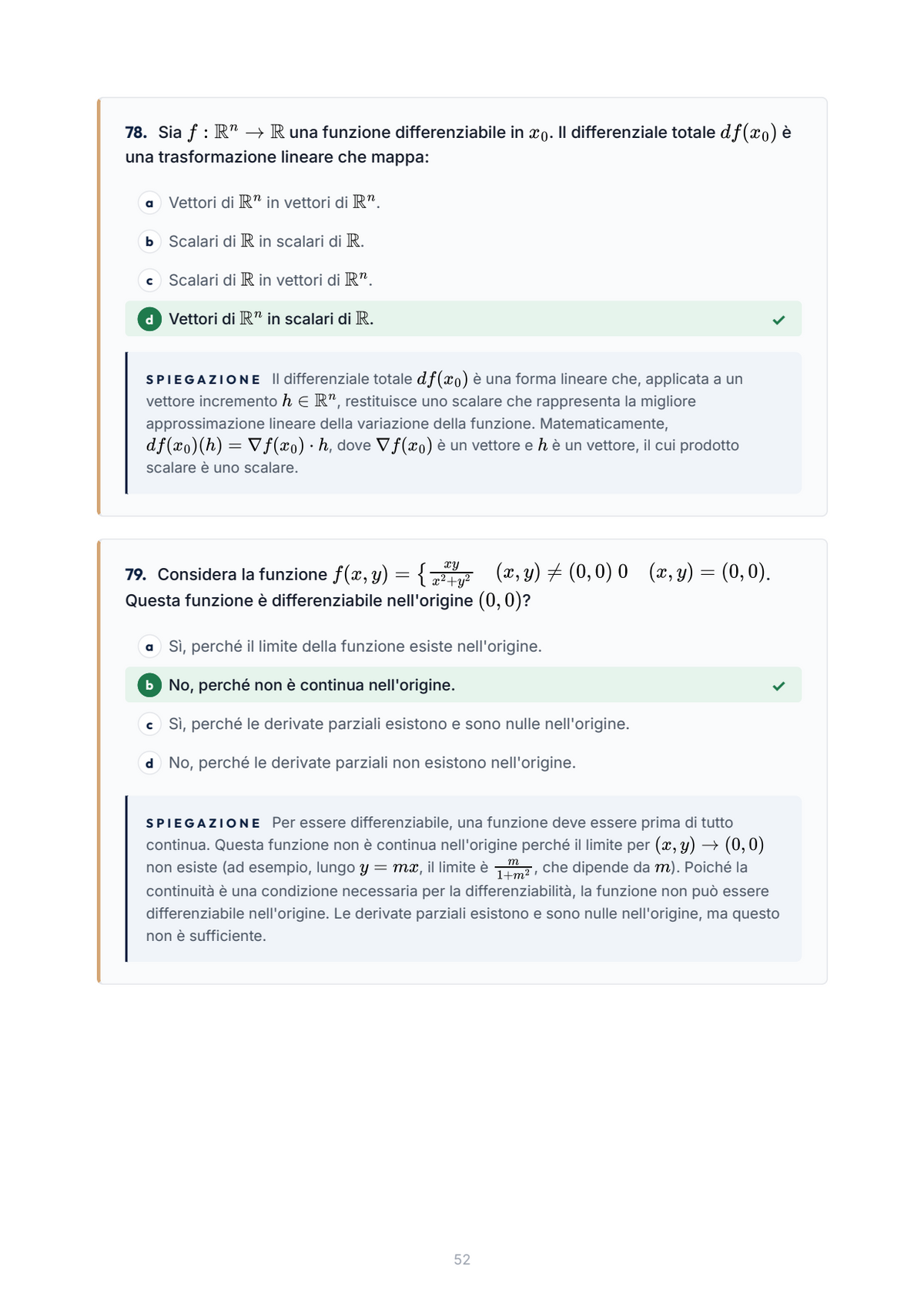 Lèssico · anteprima 5/10 — Banca domande — Analisi matematica II (ed. 1.0)