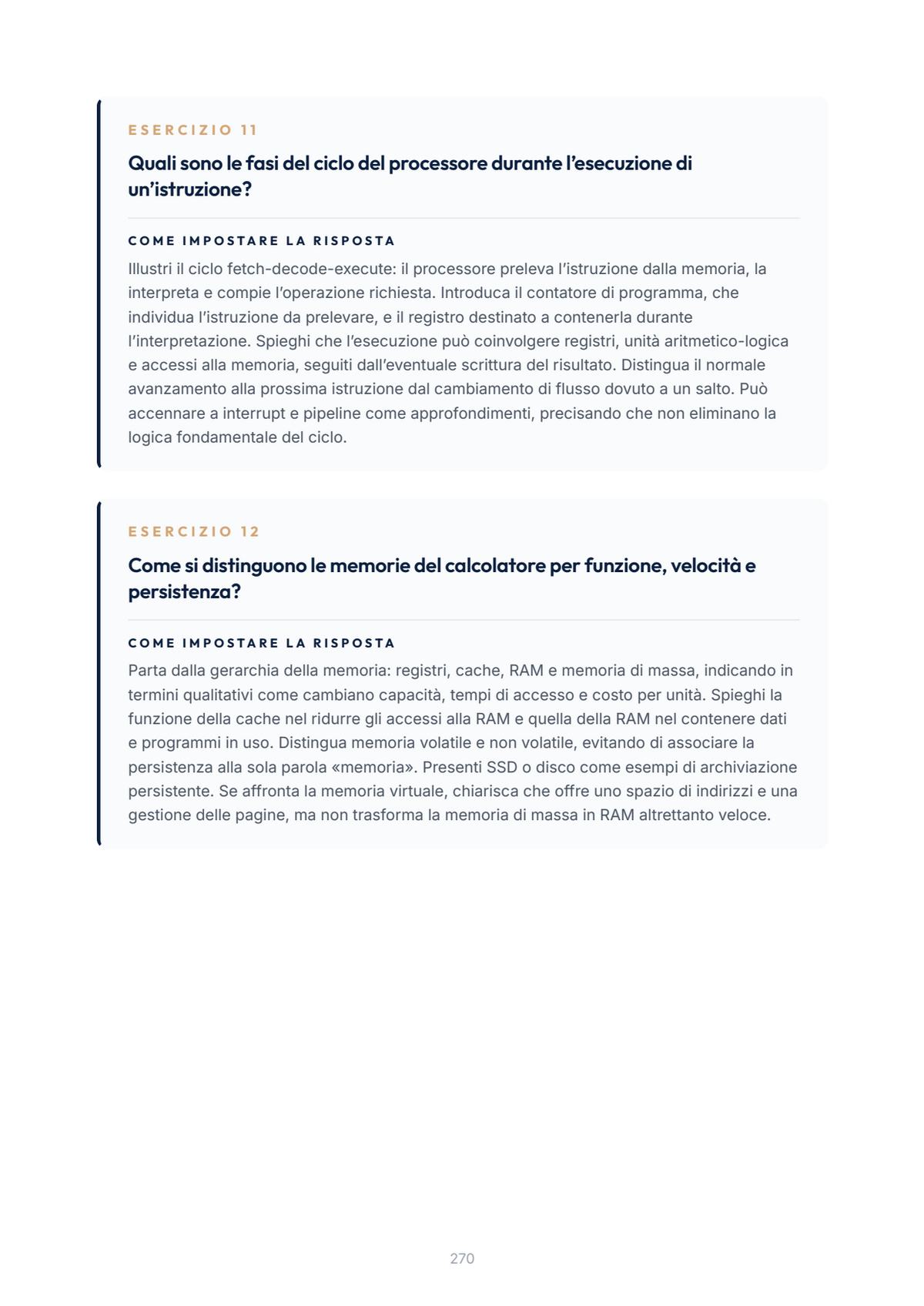 Lèssico · anteprima 8/10 — Esercizi per l'orale — Fondamenti di informatica (ed. 1.0)