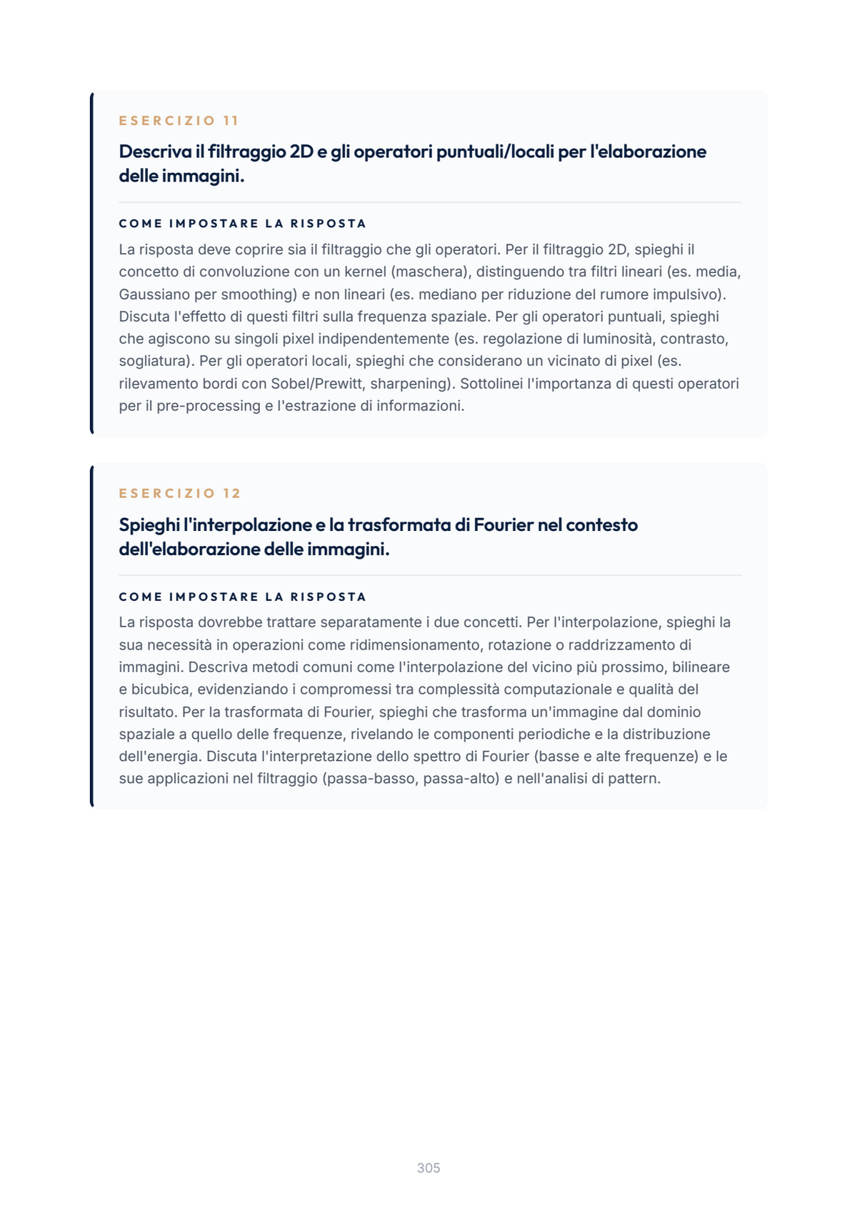 Lèssico · anteprima 8/10 — Esercizi per l'orale — Visione computerizzata e sistemi cognitivi (ed. 1.0)