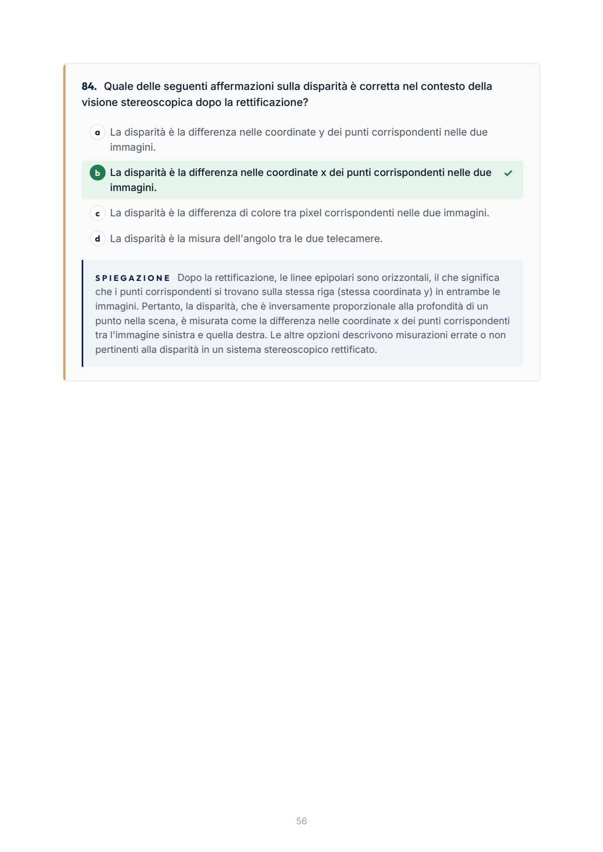 Lèssico · anteprima 5/10 — Banca domande — Visione computerizzata e sistemi cognitivi (ed. 1.0)