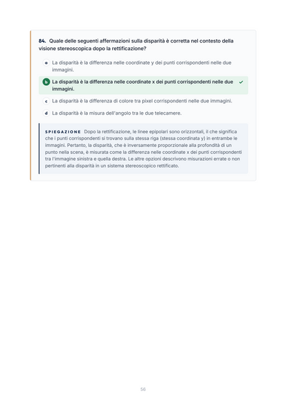 Lèssico · anteprima 5/10 — Banca domande — Visione computerizzata e sistemi cognitivi (ed. 1.0)