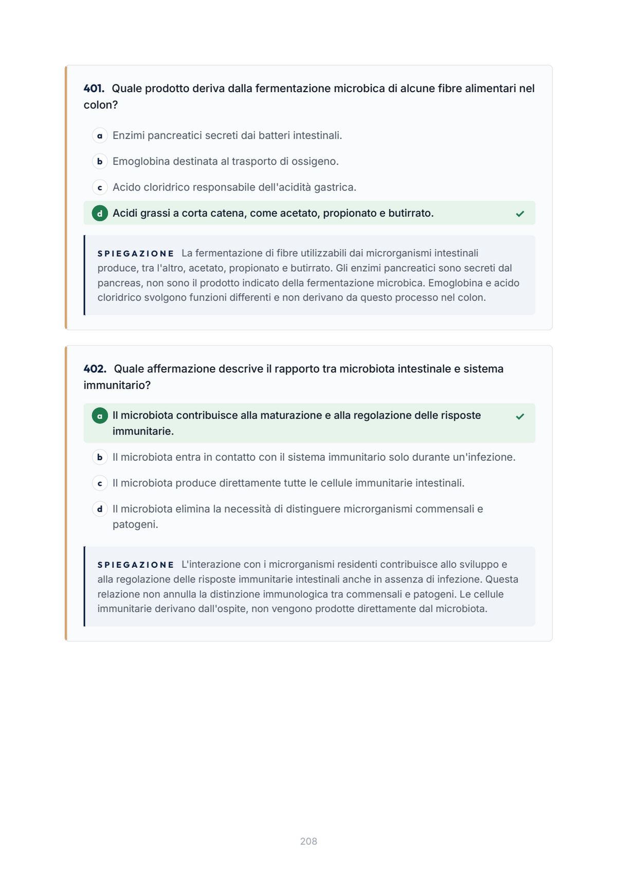 Lèssico · anteprima 7/10 — Banca domande — Nutraceutica fisio-biologica (ed. 1.0)