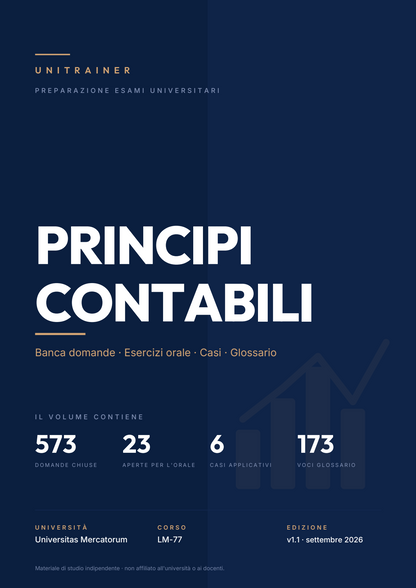 Lèssico · copertina di Principi contabili — LM-77 Management — Mercatorum (ed. 1.1)