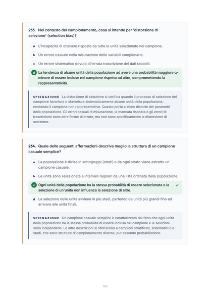 Lèssico · anteprima 6/10 — Banca domande — Statistica aziendale (ed. 1.0)
