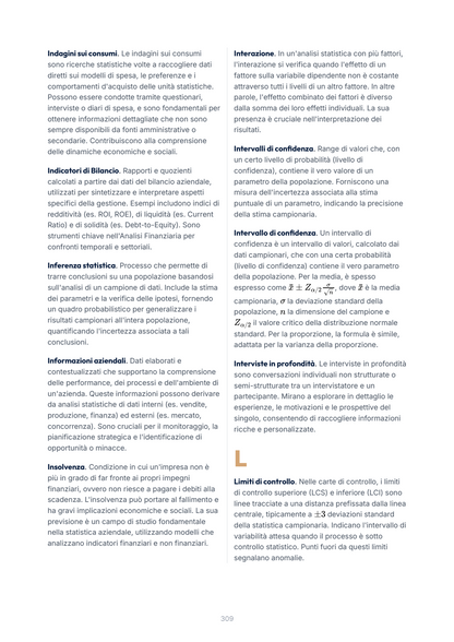 Lèssico · anteprima 10/10 — Glossario — Statistica aziendale (ed. 1.0)