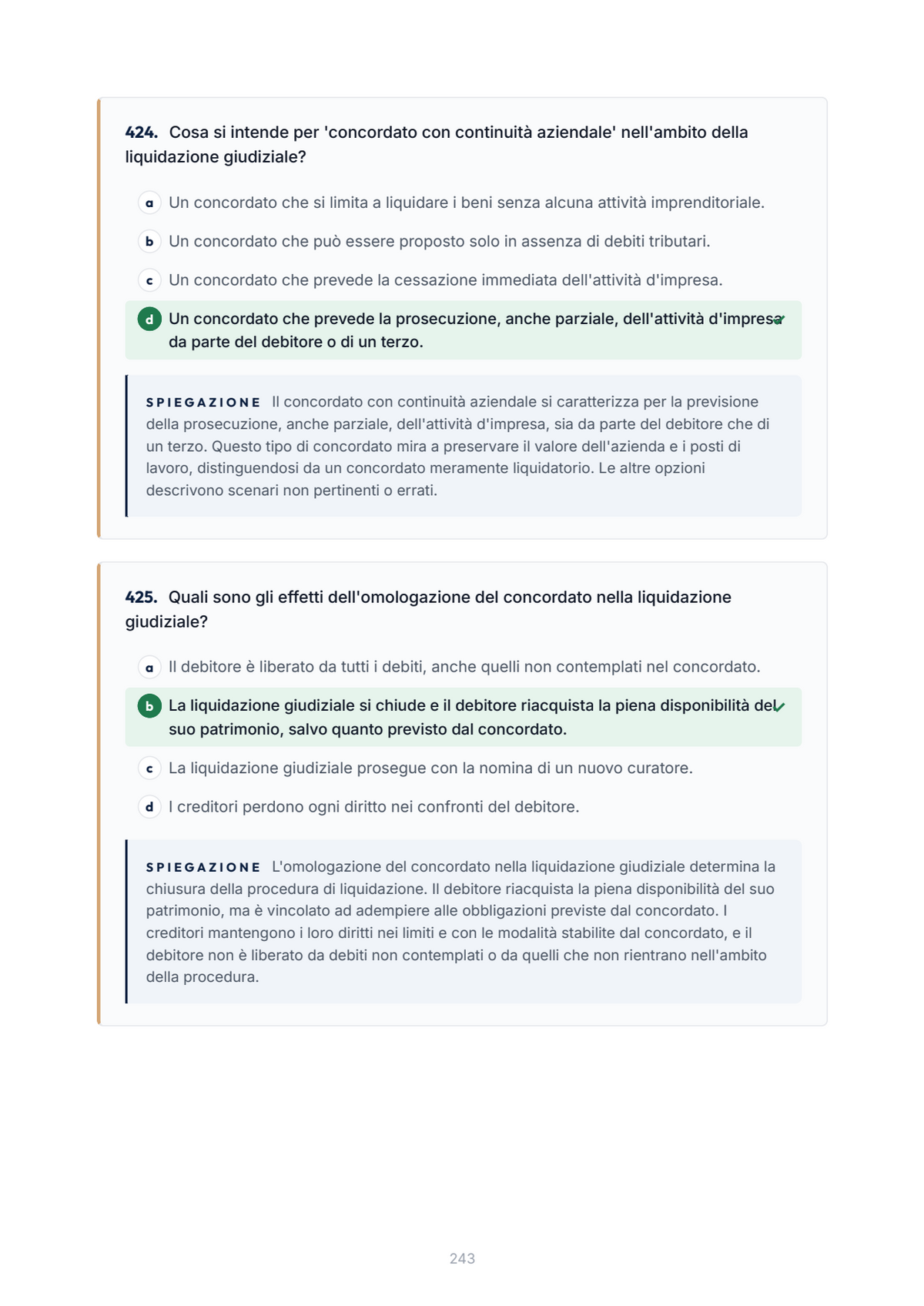 Lèssico · anteprima 7/10 — Banca domande — Diritto fallimentare (ed. 1.0)