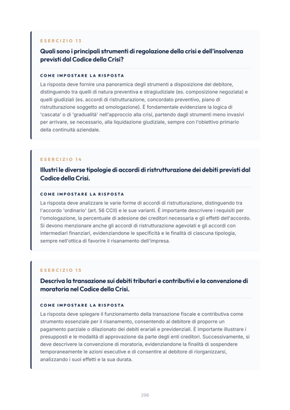 Lèssico · anteprima 8/10 — Esercizi per l'orale — Diritto fallimentare (ed. 1.0)
