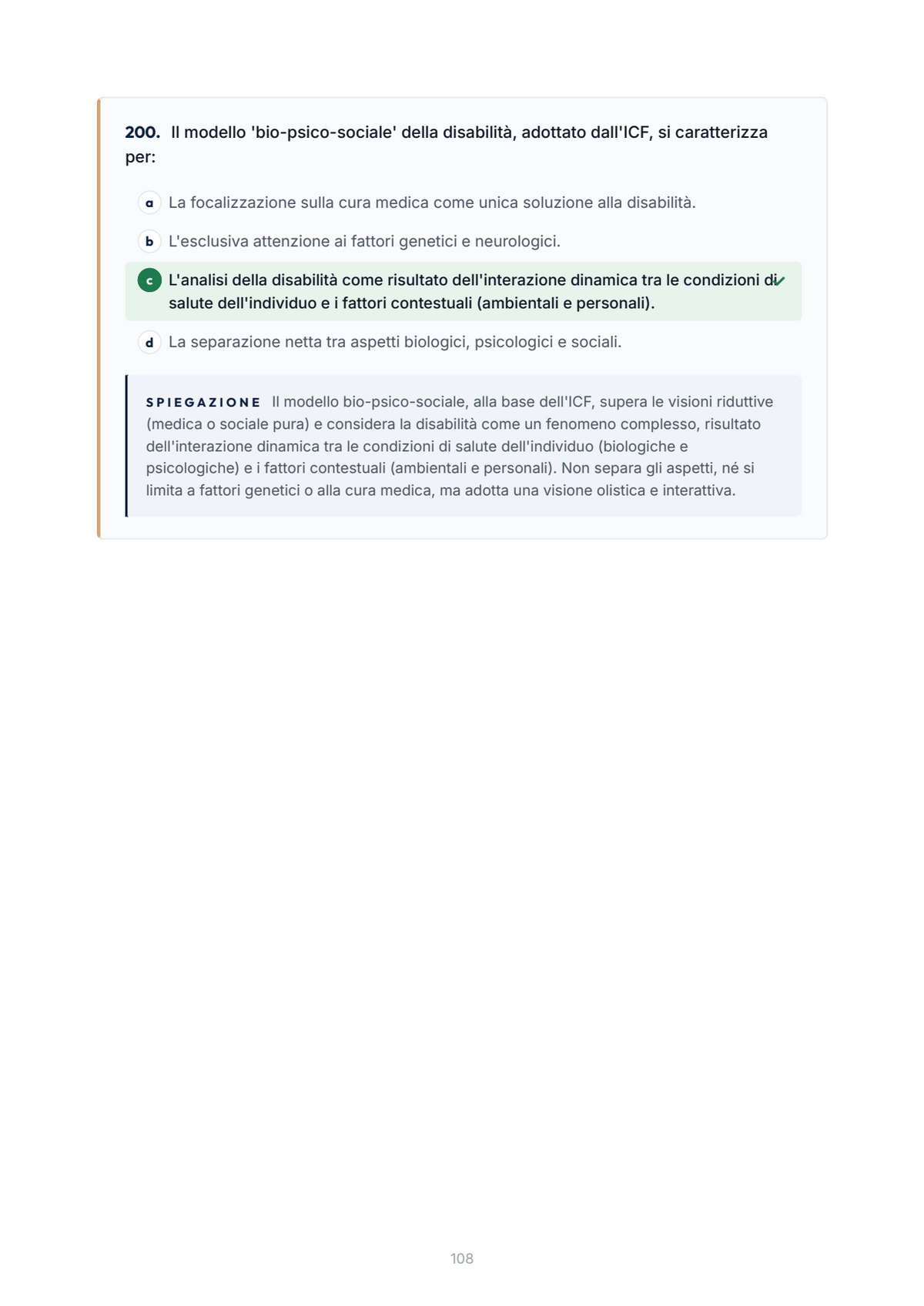 Lèssico · anteprima 6/10 — Banca domande — Didattica dell'inclusione (ed. 1.0)
