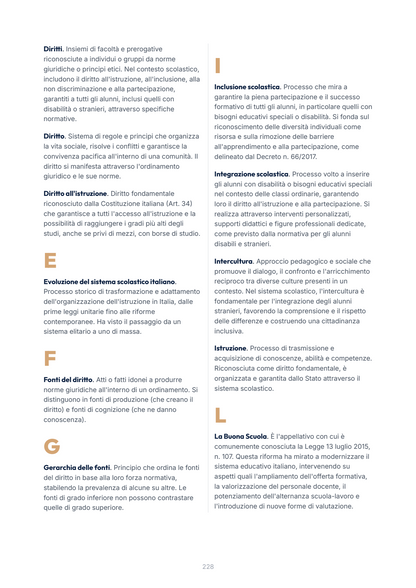 Lèssico · anteprima 10/10 — Glossario — Ordinamenti scolastici e autonomia scolastica (ed. 1.0)