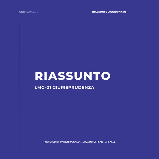 Riassunto aggiornato Diritto dell'Unione Europea, LMG-01 Giurisprudenza, Pegaso
