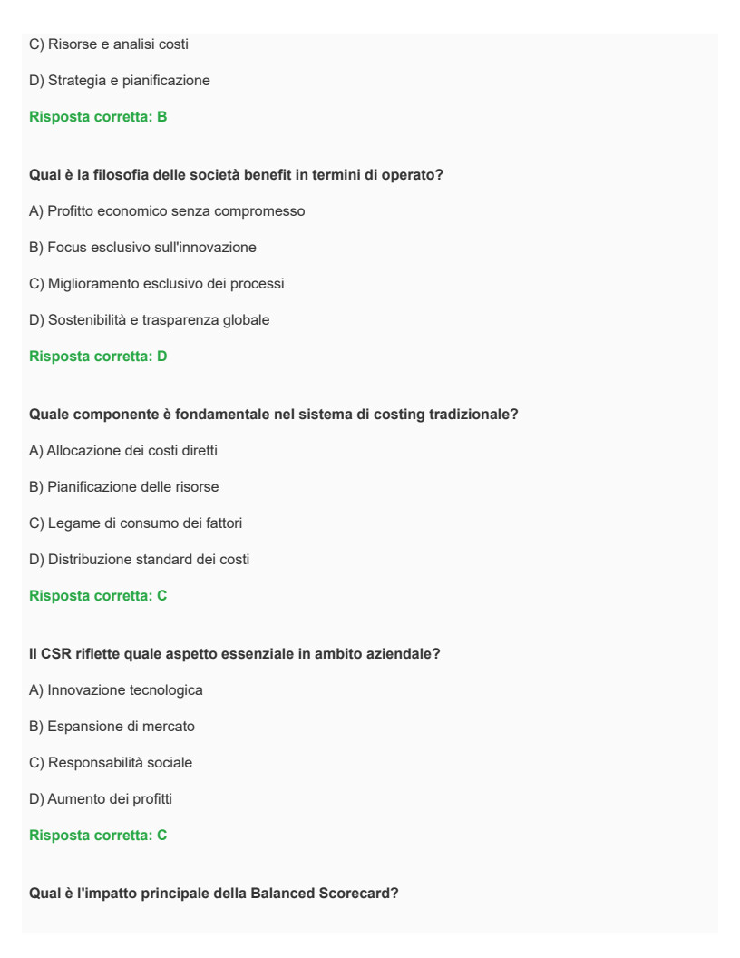 Sistemi di reporting, programmazione e controllo - MA1757