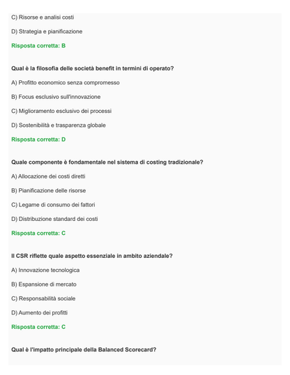 Sistemi di reporting, programmazione e controllo - MA1757