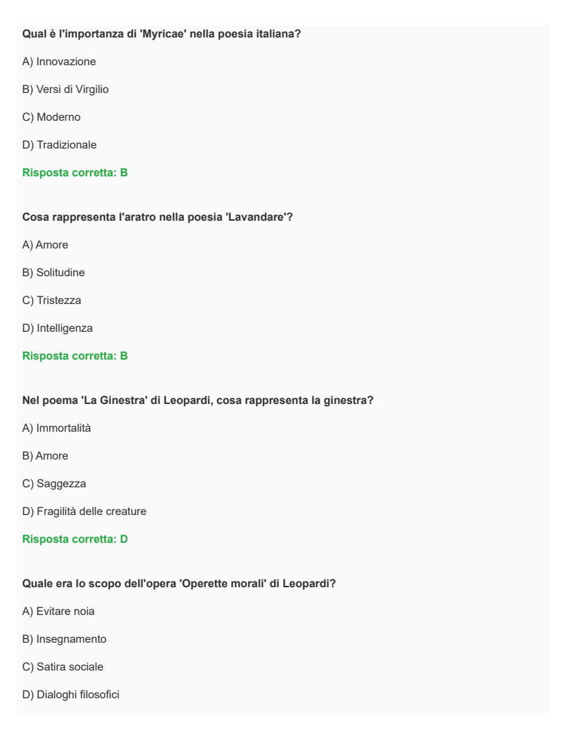 Letteratura Italiana