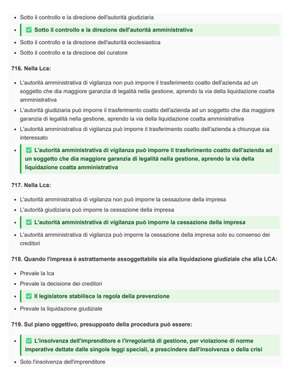 Paniere aggiornato Diritto di impresa e gestione della crisi LM-56 Pegaso UniTrainer.it Paniere aggiornato Diritto di impresa e gestione della crisi LM-56 Pegaso UniTrainer.it
