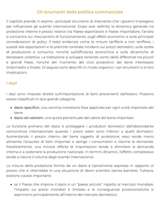 Riassunto di Economia internazionale - 0612406SECSP01