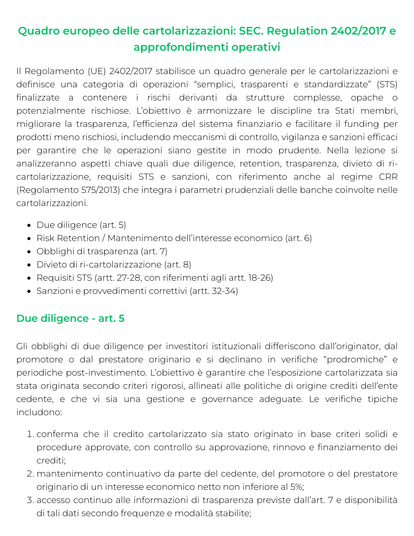 Riassunto di Diritto della Finanza di Impresa