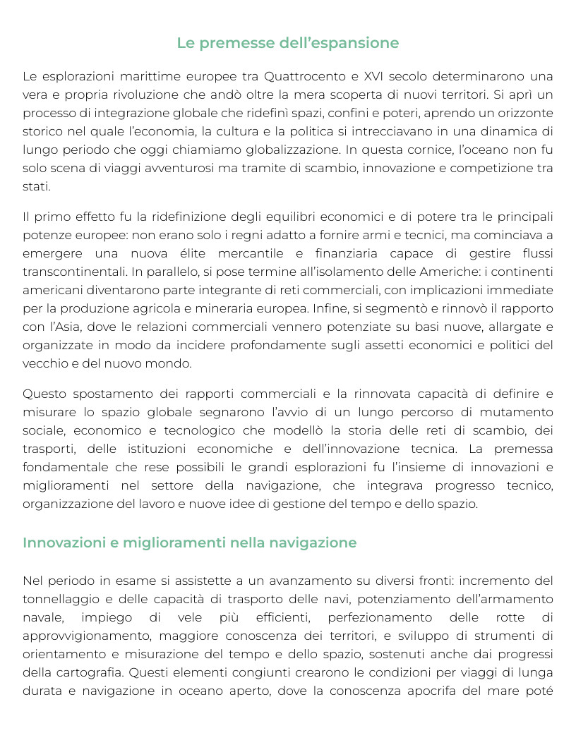 Riassunto di Storia della globalizzazione e dei mercati internazionali - MA1757