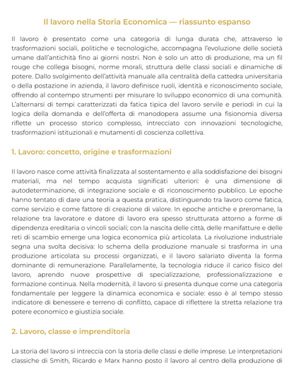Riassunto di Dinamiche ed evoluzione delle politiche del lavoro - 0612206SECSP12I