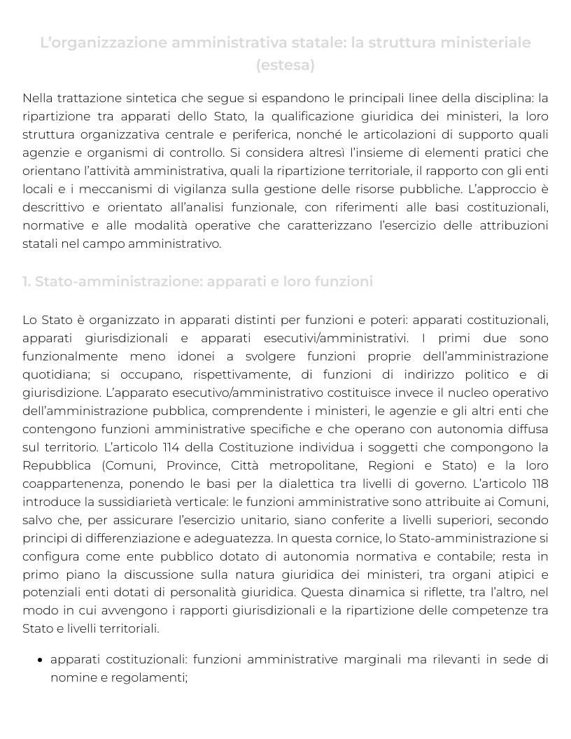 Riassunto di Diritto amministrativo dei servizi pubblici e delle infrastrutture