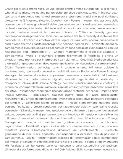 Riassunto di Organizzazione e sviluppo delle risorse umane