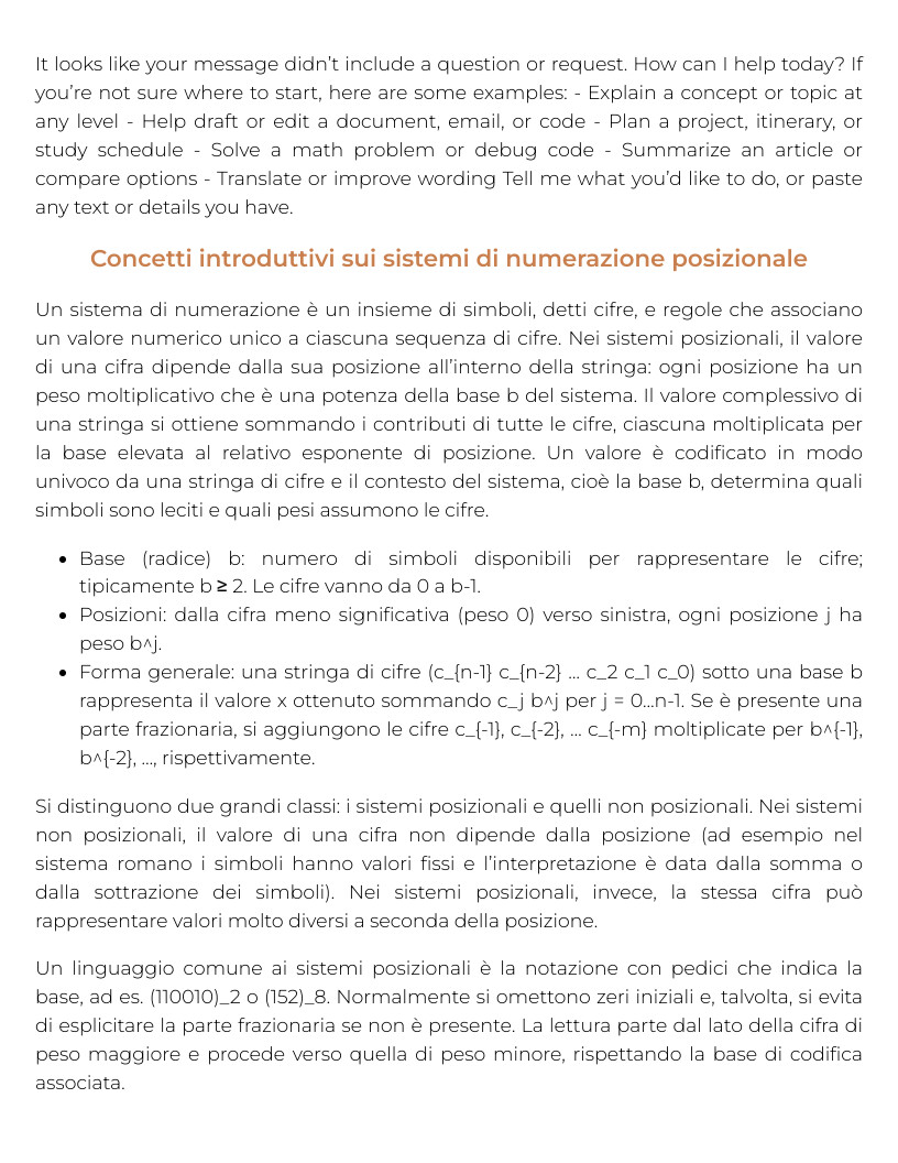 Riassunto di Idoneità informatica — Pegaso