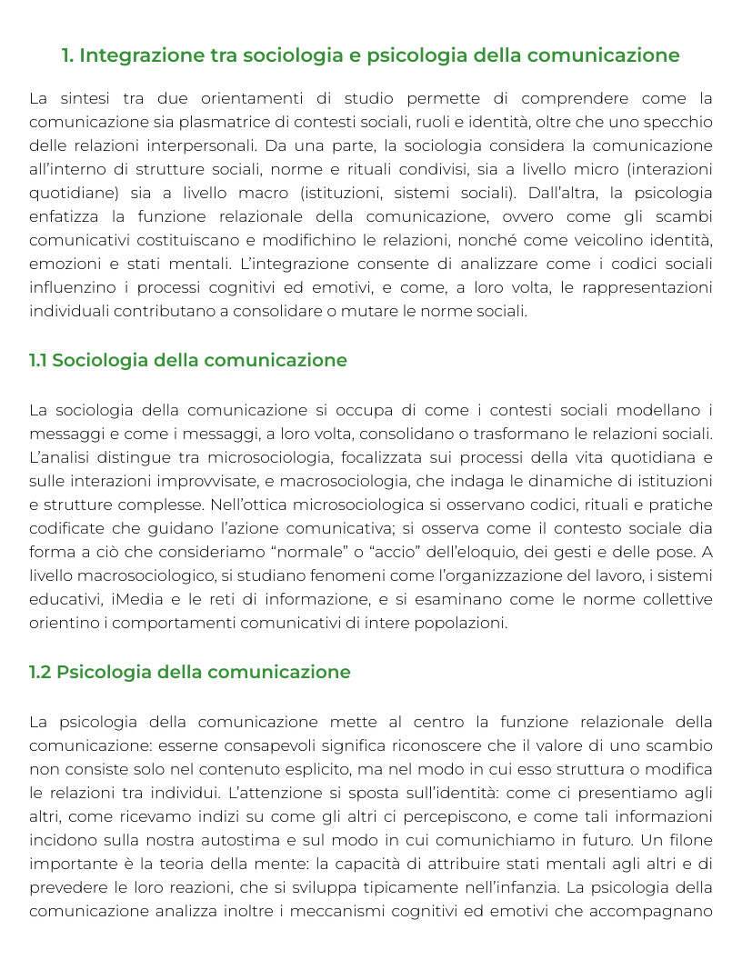 Riassunto di Gestione dei gruppi sportivi