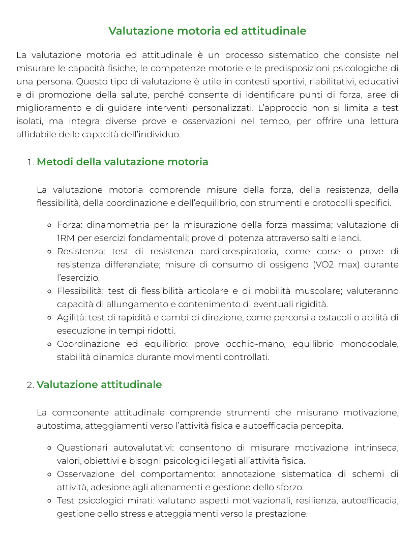 Riassunto di Metodi ed organizzazione di attivitˆ ludico-sportive