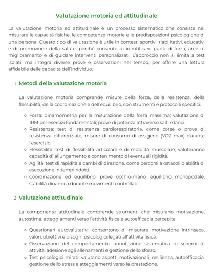 Riassunto di Metodi ed organizzazione di attivitˆ ludico-sportive