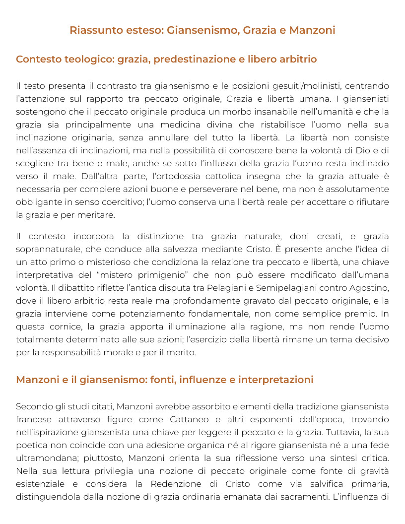 Riassunto di Letteratura italiana 2