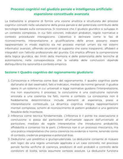 Riassunto di Psicologia giuridica e dei processi cognitivi