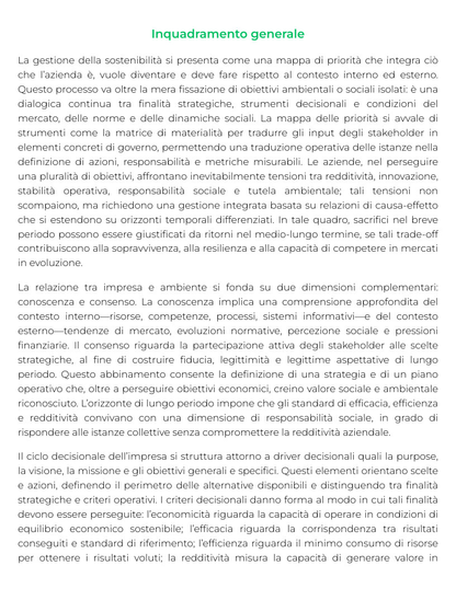 Riassunto di Management della sostenibilità nell'industria sportiva