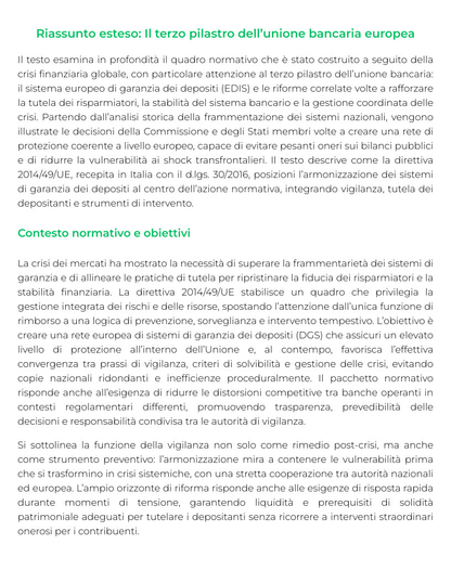 Riassunto di Diritto Bancario e Finanziario