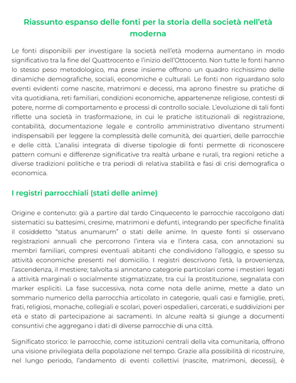 Riassunto di Storia moderna